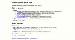 Desktop Screenshot of continuouswave.com