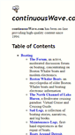 Mobile Screenshot of continuouswave.com
